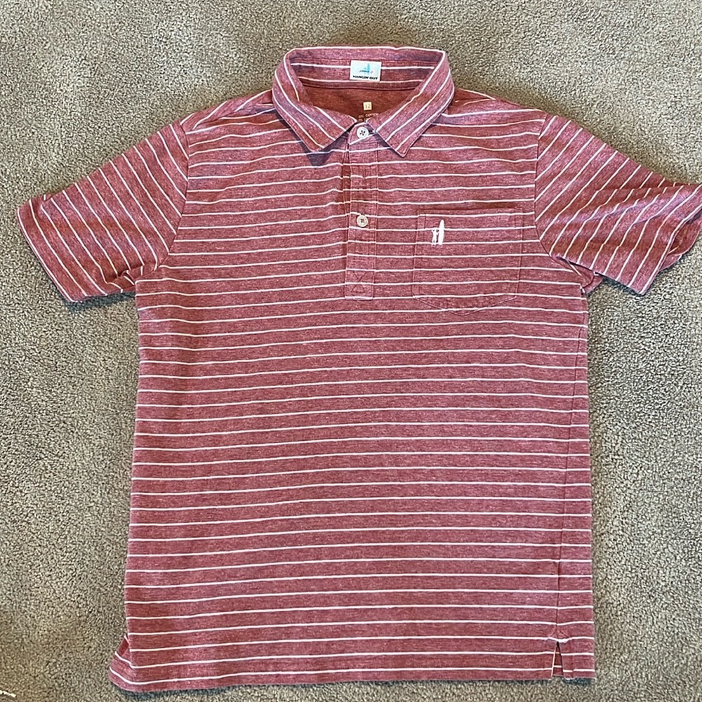 Johnnie-o striped polo shirt